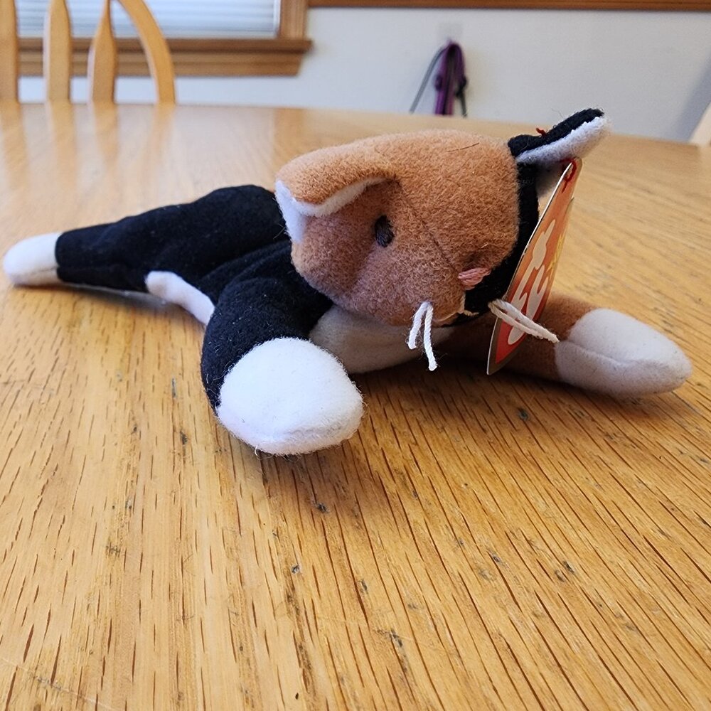 NWT Ty Teenie Beanie Babies "Chip The Cat" Stuffed Animal Toy SET OF 3